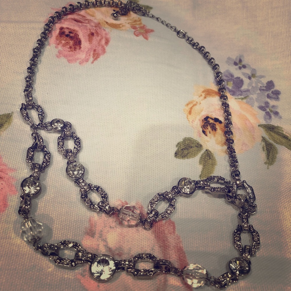 Silver vintage look necklace. Beautiful!